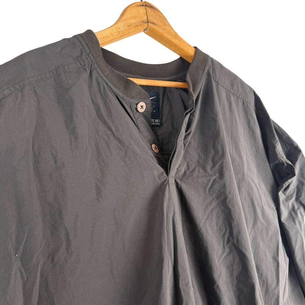 Vintage Nike Golf Jacket Mens XXL Black Pullover Windbreaker Swoosh Logo 90s